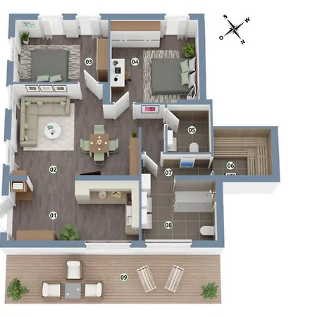 Apartment Aurum - An Der Talsperre Malter - Bright Collection *